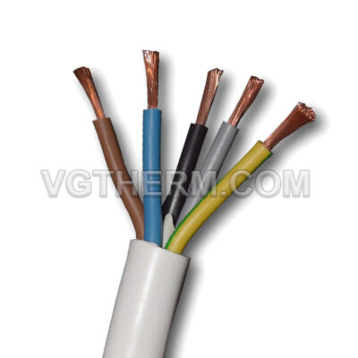 VG THERM - Алуминиеви радиатори, Панелни радиатори, Климатици, Конвектори, Камини, Котли 18 Кабел ШВПС 5х 2.50 бял